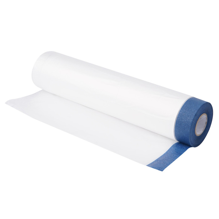 Afdækningsplast med UV-tape 26 cm x 17 meter - Luxi